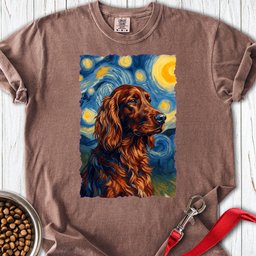 Irish Setter Van Gogh Premium Tee Gift For Dog Lover