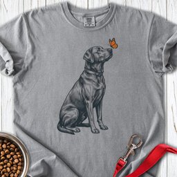 Labrador Butterfly Premium Tee Gift For Dog Lover