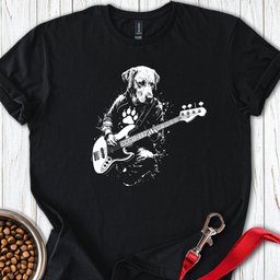 Labrador Bass T Shirt Gift For Dog Lover