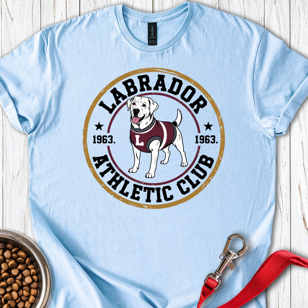 Labrador Athletic Club T Shirt Gift For Dog Lover