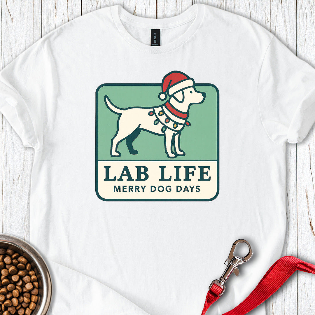 Lab Life Merry Dog Days T Shirt Gift For Dog Lover