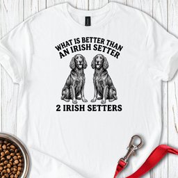 Irish Setter What Is Better Than One T Shirt Gift For Dog Lover