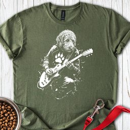 Labradoodle Guitar T Shirt Gift For Dog Lover