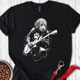 Labradoodle Guitar T Shirt Gift For Dog Lover