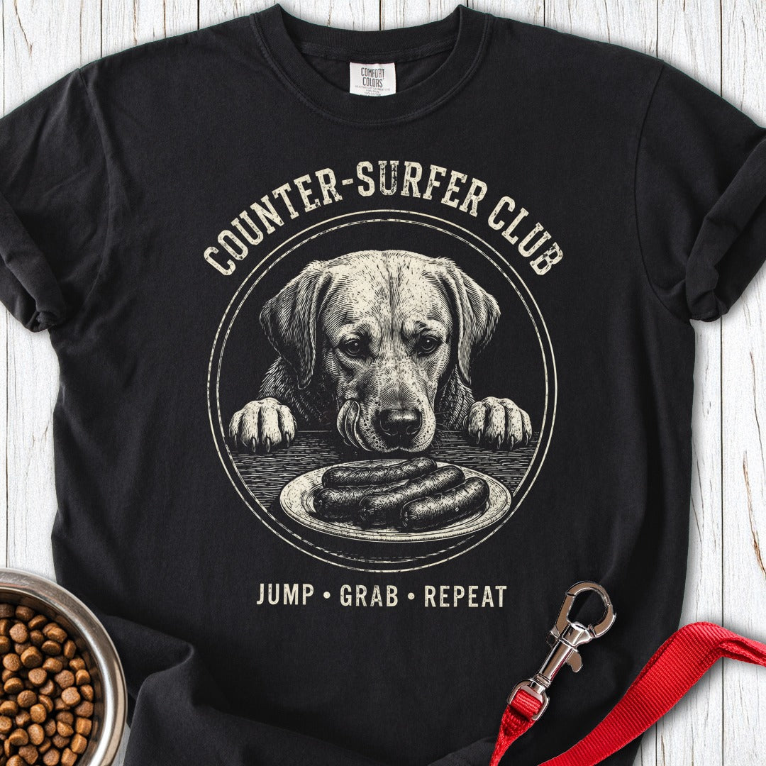 Labrador Counter Surfer Club Premium Tee Gift For Dog Lover