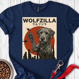 Irish Wolfzilla T Shirt Gift For Dog Lover
