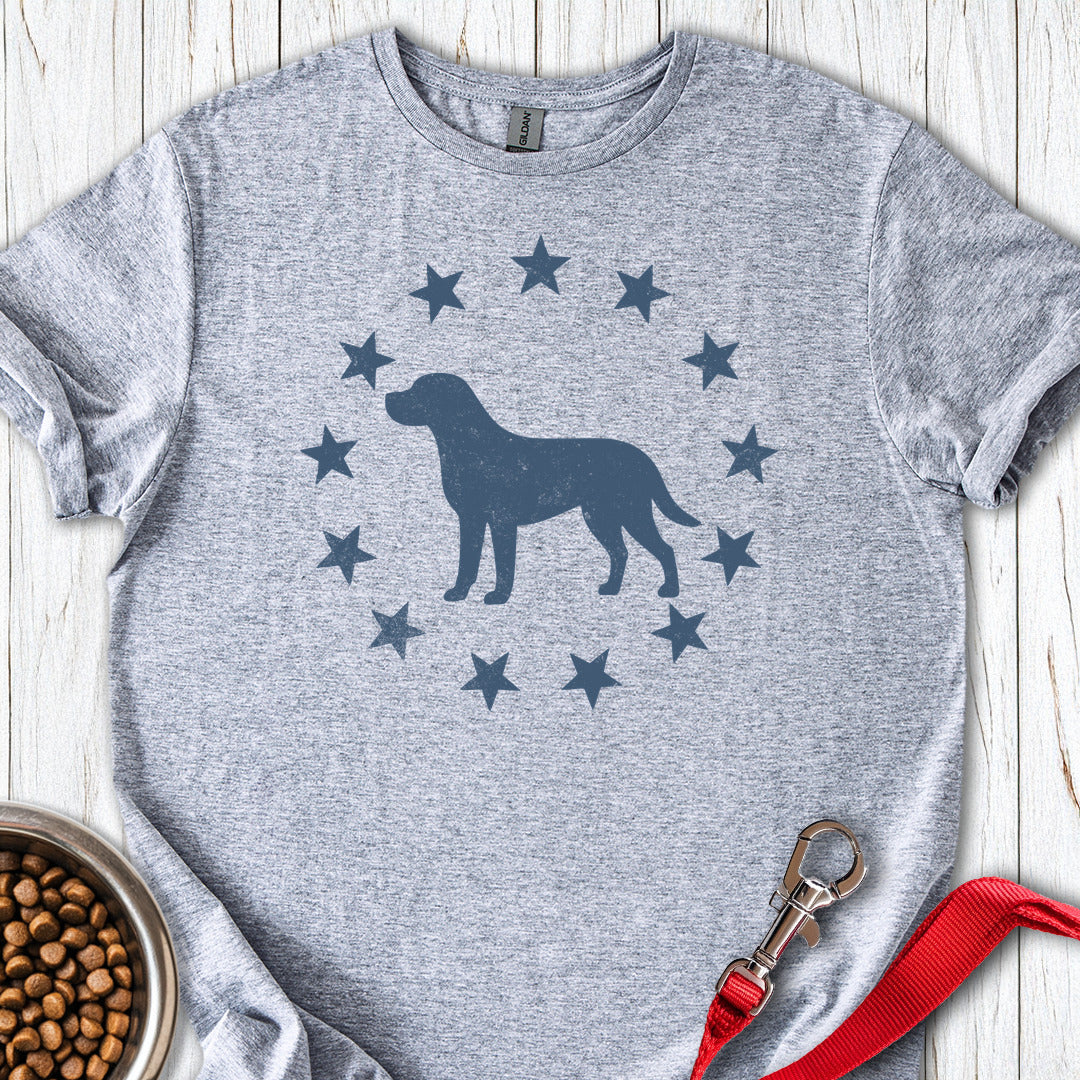 Labrador And Stars T Shirt Gift For Dog Lover