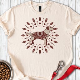 Labrador Boho Mandala T Shirt Gift For Dog Lover
