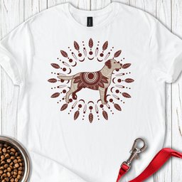 Labrador Boho Mandala T Shirt Gift For Dog Lover