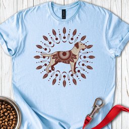 Labrador Boho Mandala T Shirt Gift For Dog Lover