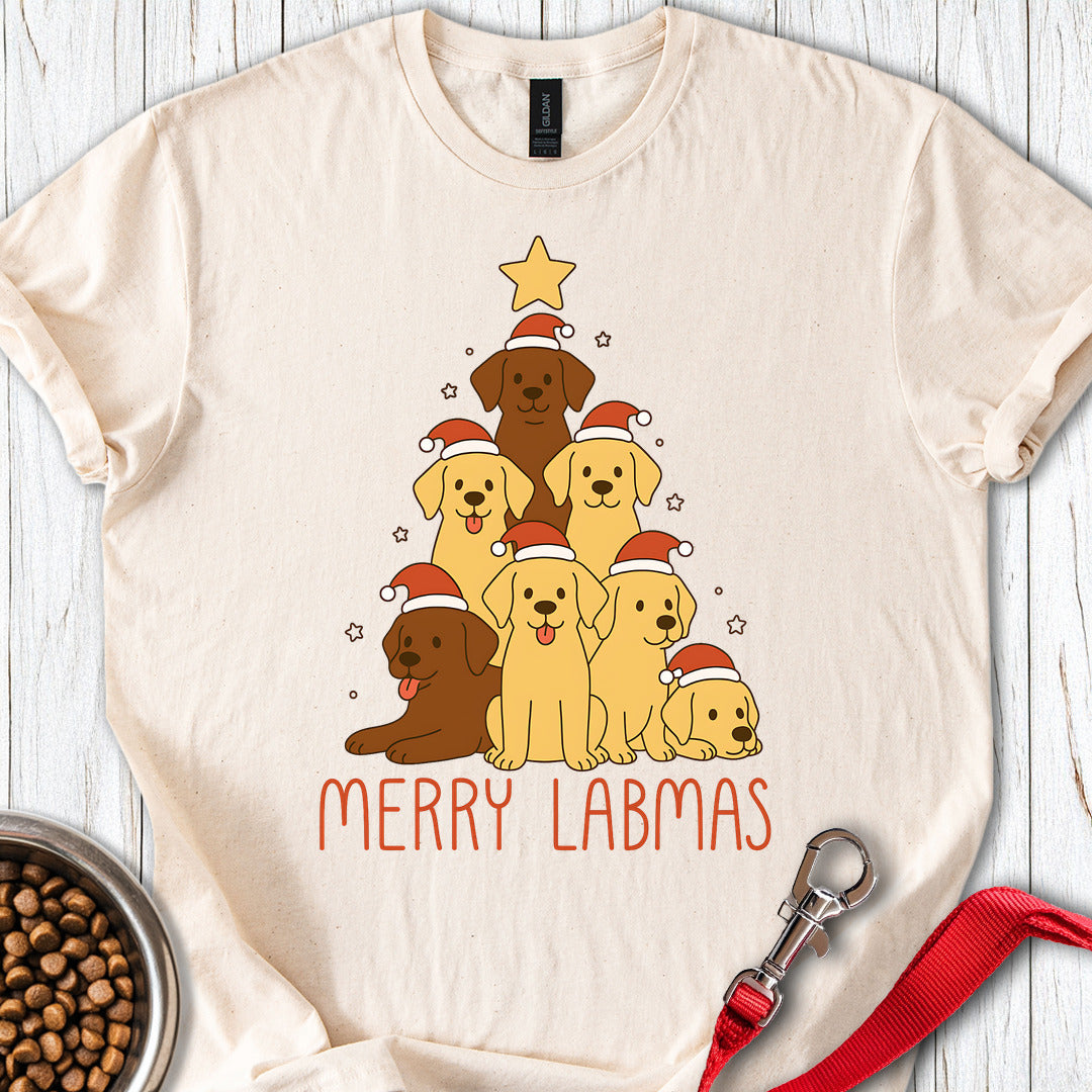 Labrador Christmas Tree T Shirt Gift For Dog Lover