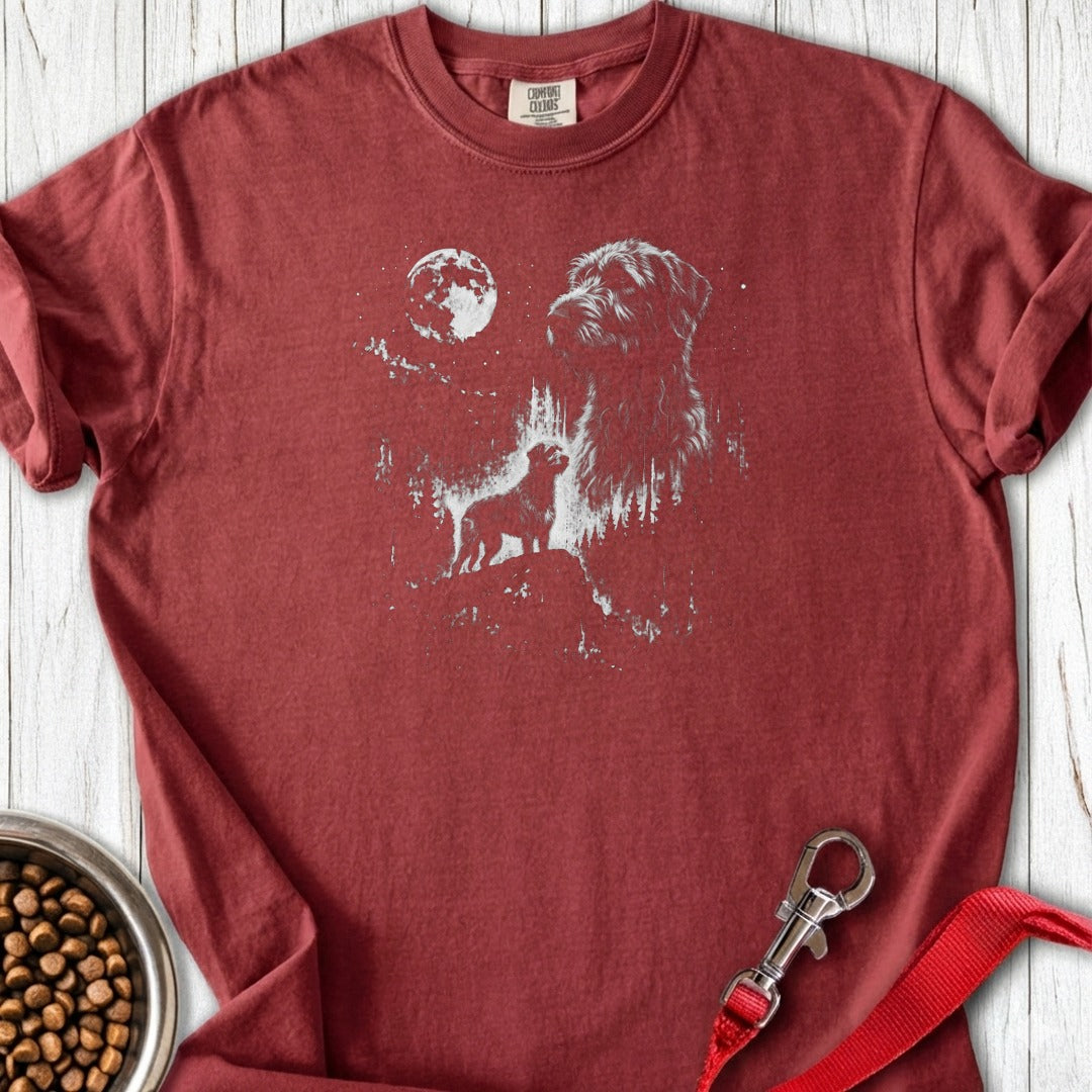 Irish Wolfhound Moon Premium Tee Gift For Dog Lover