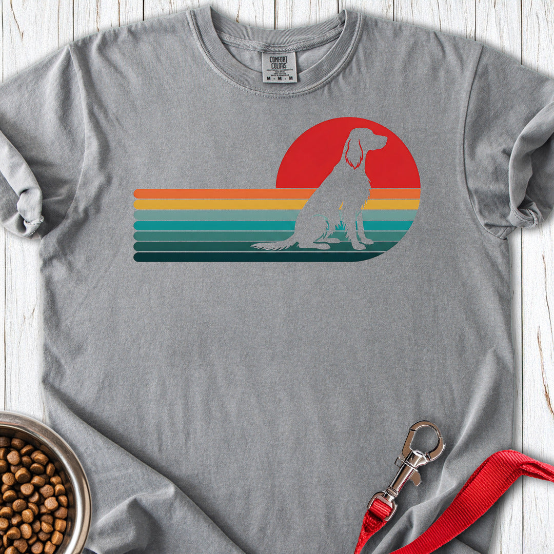 Irish Setter Retro Sunset Premium Tee Gift For Dog Lover