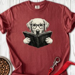 Labrador Book Lover Premium Tee Gift For Dog Lover