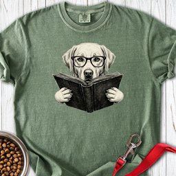 Labrador Book Lover Premium Tee Gift For Dog Lover