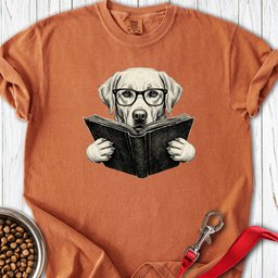 Labrador Book Lover Premium Tee Gift For Dog Lover