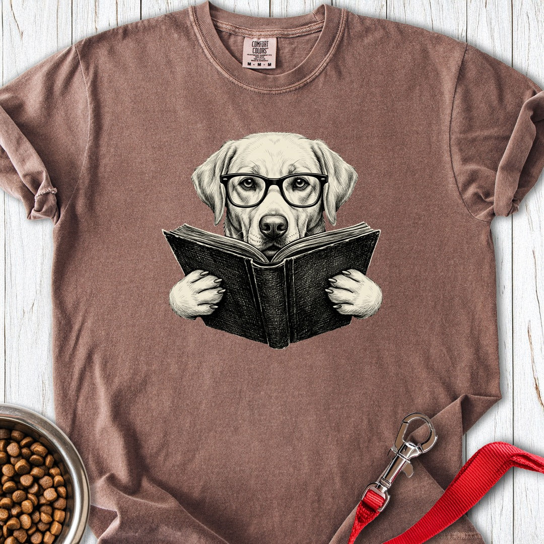 Labrador Book Lover Premium Tee Gift For Dog Lover