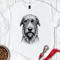Irish Wolfhound USA T Shirt Gift For Dog Lover