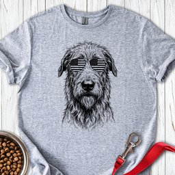 Irish Wolfhound USA T Shirt Gift For Dog Lover