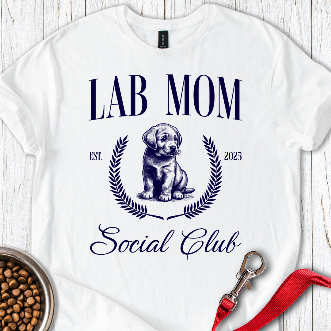 Lab Mom Social Club T Shirt Gift For Mom