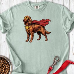 Irish Setter Superhero Premium Tee Gift For Dog Lover