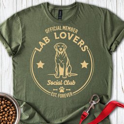Lab Lovers Social Club T Shirt Gift For Dog Lover