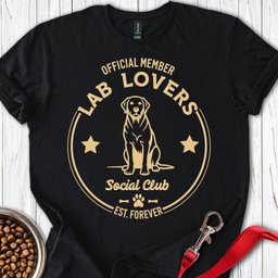 Lab Lovers Social Club T Shirt Gift For Dog Lover