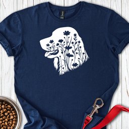 Irish Setter Flowers T Shirt Gift For Dog Lover