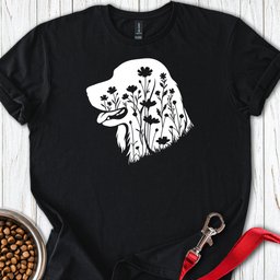 Irish Setter Flowers T Shirt Gift For Dog Lover