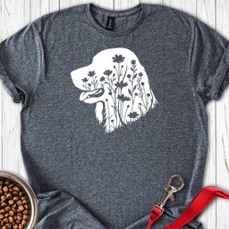 Irish Setter Flowers T Shirt Gift For Dog Lover