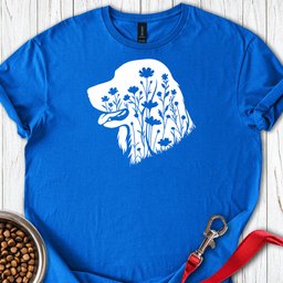 Irish Setter Flowers T Shirt Gift For Dog Lover