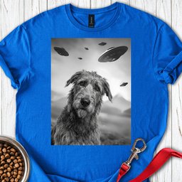 Irish Wolfhound Ufo T Shirt Gift For Dog Lover