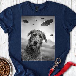 Irish Wolfhound Ufo T Shirt Gift For Dog Lover