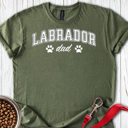 Labrador Dad T Shirt Gift For Dad