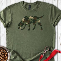 Labrador Camouflage Hunting T Shirt Gift For Dog Lover