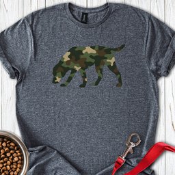 Labrador Camouflage Hunting T Shirt Gift For Dog Lover