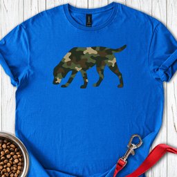 Labrador Camouflage Hunting T Shirt Gift For Dog Lover