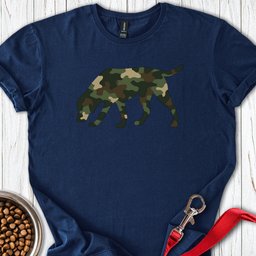 Labrador Camouflage Hunting T Shirt Gift For Dog Lover