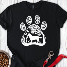 Labrador Nature Paw T Shirt Gift For Dog Lover