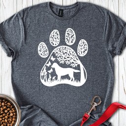 Labrador Nature Paw T Shirt Gift For Dog Lover