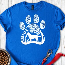 Labrador Nature Paw T Shirt Gift For Dog Lover