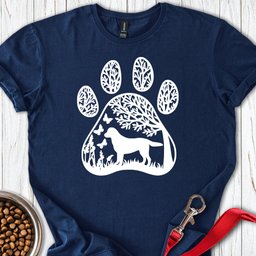 Labrador Nature Paw T Shirt Gift For Dog Lover