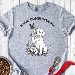 Labrador Rage T Shirt Gift For Dog Lover