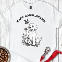 Labrador Rage T Shirt Gift For Dog Lover