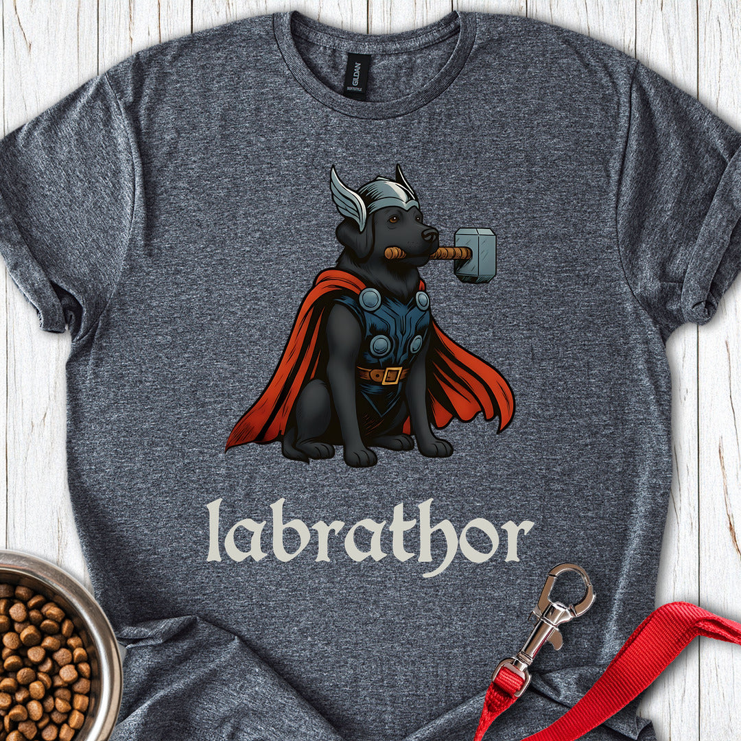 Labrathor Black Labrador T Shirt Gift For Dog Lover