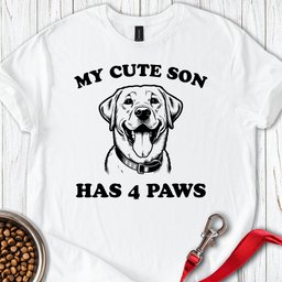 Labrador Son T Shirt Gift For Dog Lover