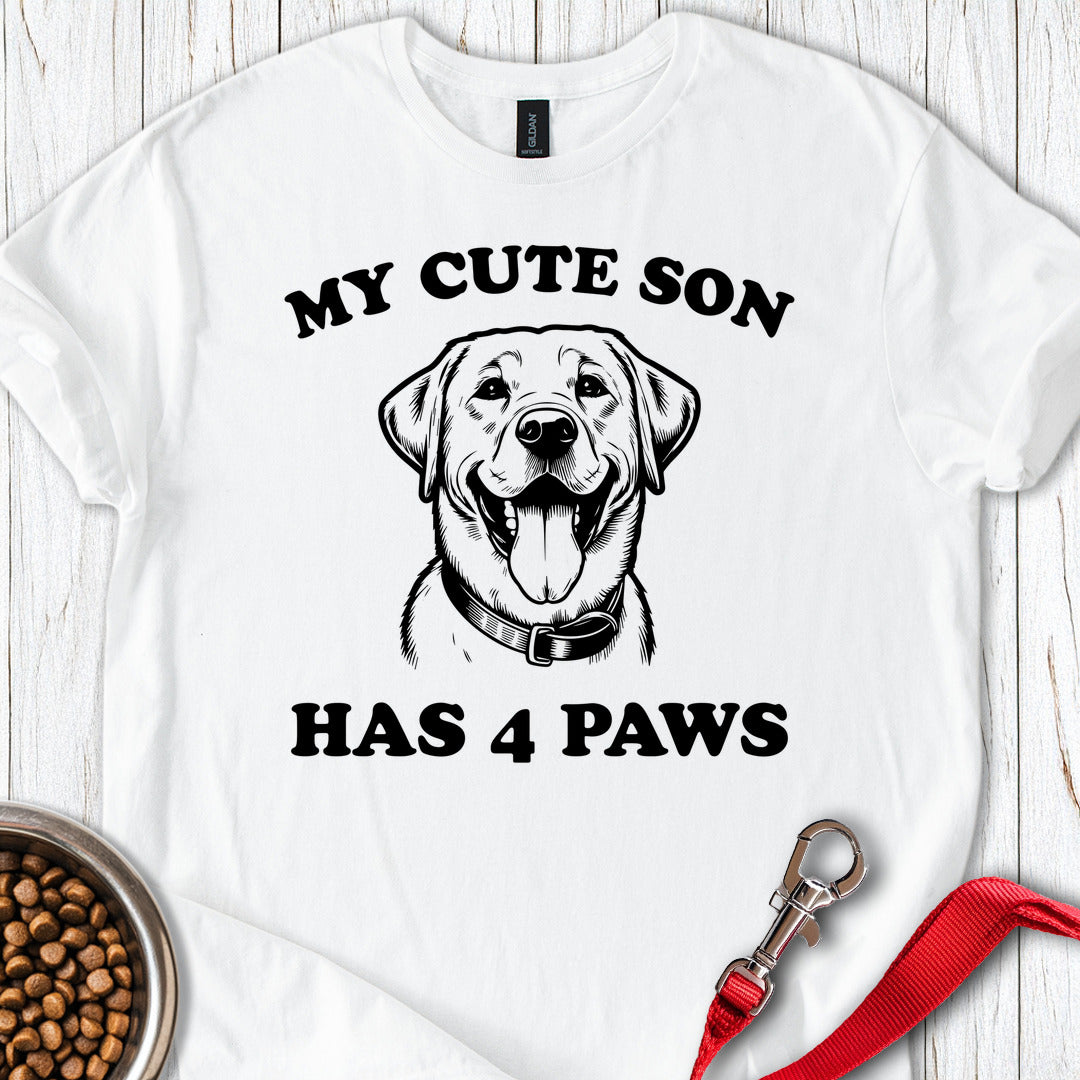 Labrador Son T Shirt Gift For Dog Lover