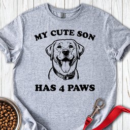 Labrador Son T Shirt Gift For Dog Lover