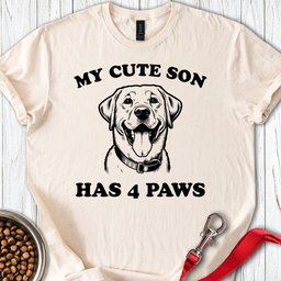 Labrador Son T Shirt Gift For Dog Lover