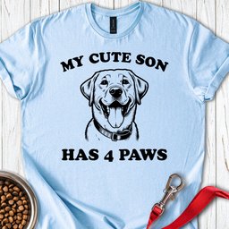 Labrador Son T Shirt Gift For Dog Lover